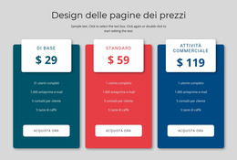 Design Del Blocco Dei Prezzi Modello Joomla 2024