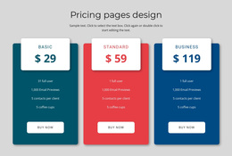 Pricing Block Design