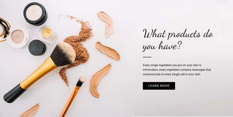 Beauty Product Joomla Template