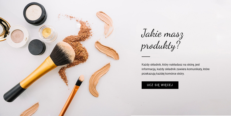 Produkt kosmetyczny Motyw WordPress