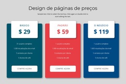 Design De Bloco De Preços