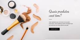 Site Da Página Para Produto De Beleza