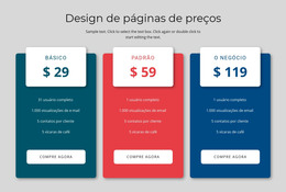 Design De Bloco De Preços