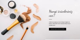 Güzellik Ürünü Için Sayfa Web Sitesi