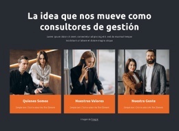 Impresionante Página De Destino Para Los Consultores De Gestión Trabajan Con Empresas.