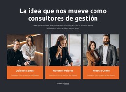 Diseño De Página HTML Para Los Consultores De Gestión Trabajan Con Empresas.