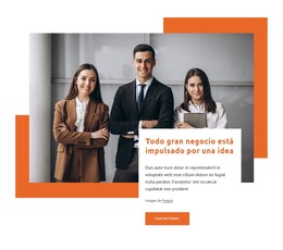 La Estrategia Empresarial De Primer Nivel: Plantilla HTML5 Adaptable