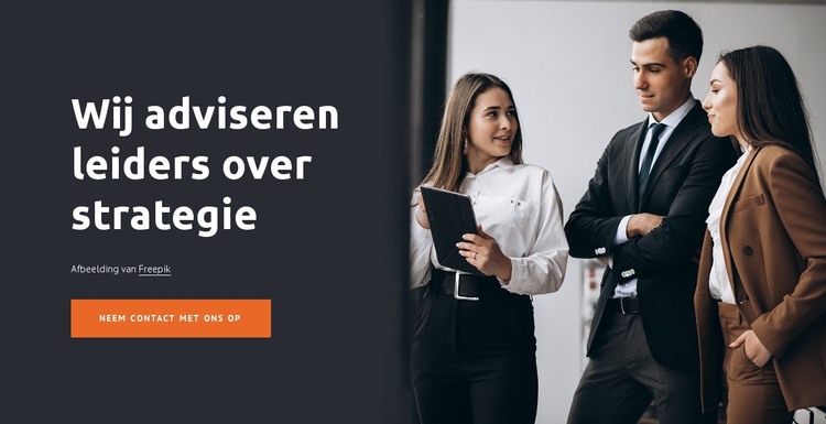 De vier bedrijfsniveaus HTML-sjabloon