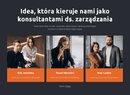 Projekt Strony HTML Dla Konsultanci Zarządzania Współpracują Z Firmami