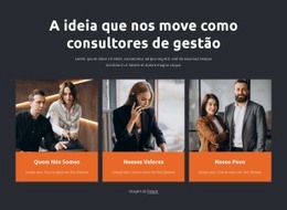 Os Consultores De Gestão Trabalham Com Empresas - HTML Site Builder