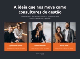 Os Consultores De Gestão Trabalham Com Empresas - Belo Design De Site