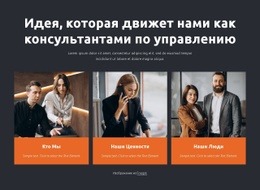 Потрясающая Целевая Страница Для Консультанты По Управлению Работают С Бизнесом