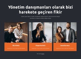 Yönetim Danışmanları Işletmelerle Çalışır - Kişisel Web Sitesi Şablonu