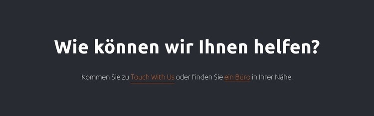 Textblock mit Links Website Builder-Vorlagen