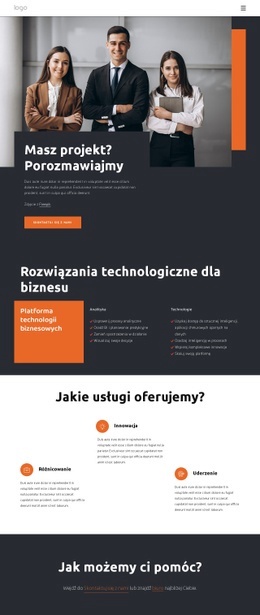 Jedna Z Najbardziej Znanych Firm - Inspiracja Szablonem HTML5