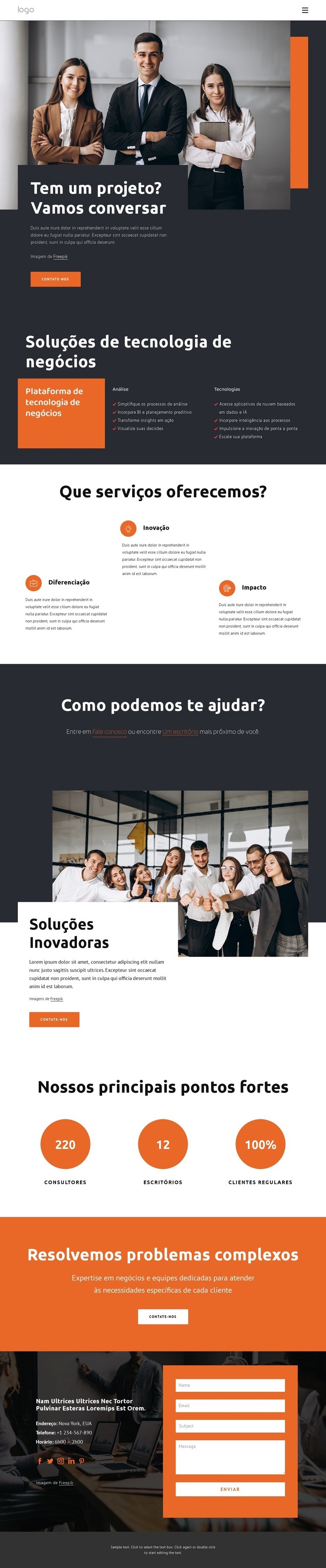 Uma das empresas mais conhecidas Design do site