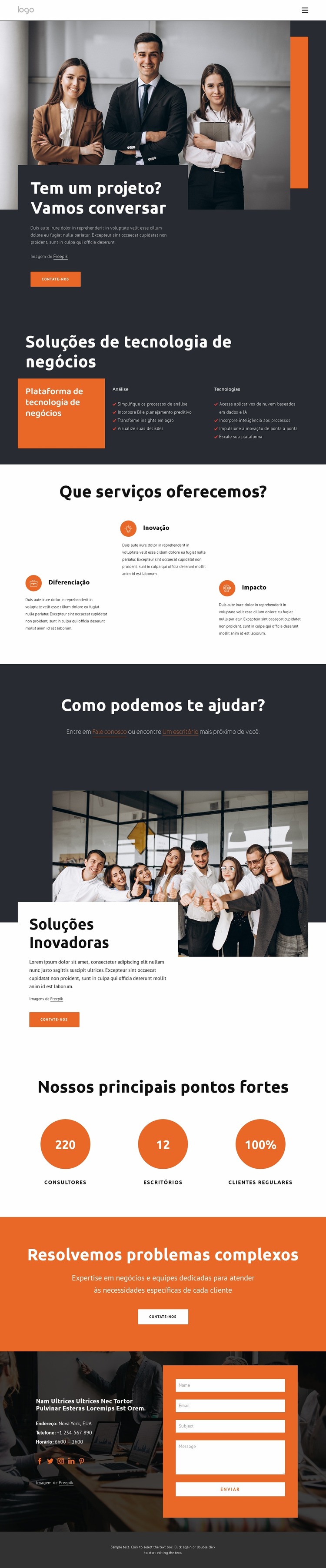 Uma das empresas mais conhecidas Template Joomla