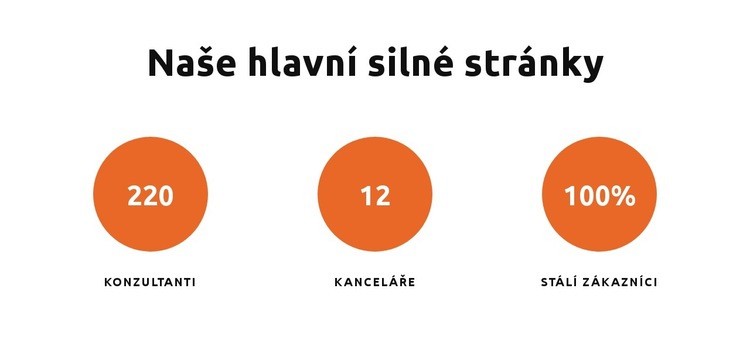 Naše klíčové silné stránky Téma WordPress