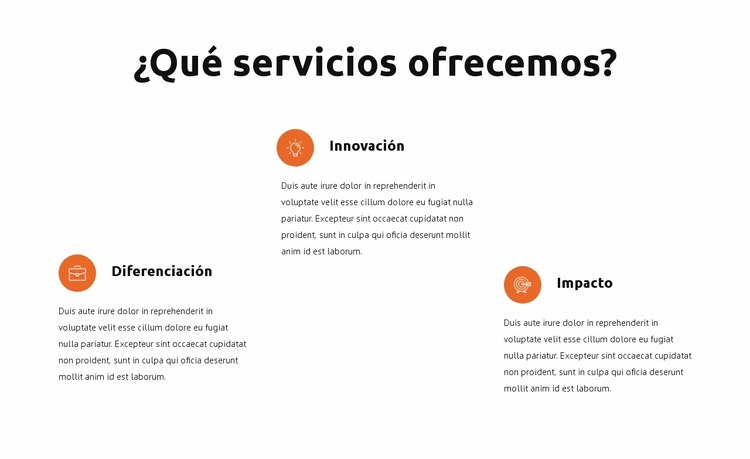 Bloque de servicios de consultoría Plantilla Joomla