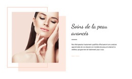 Soins De La Peau Avancés – Maquette De Site Web Par Glisser-Déposer