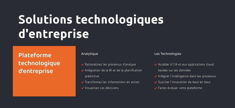 Le plus grand cabinet de conseil Modèle CSS