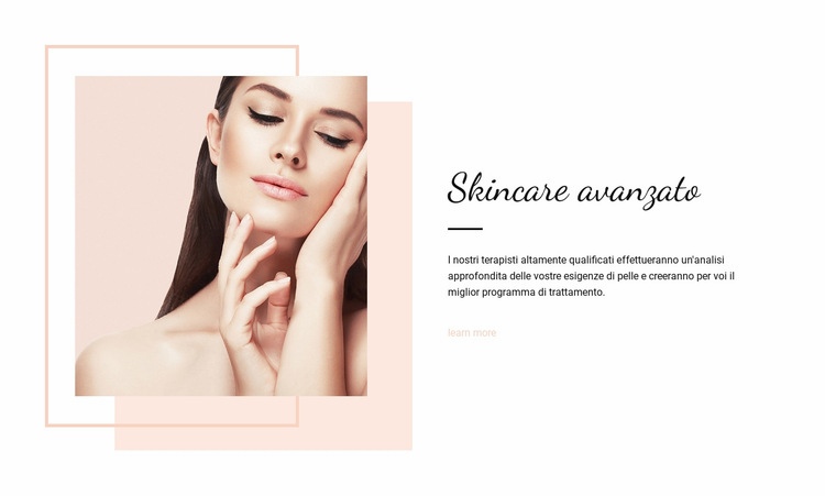 Skincare avanzato Modello