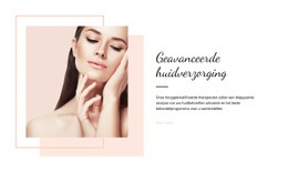 Geavanceerde Huidverzorging - HTML Page Creator