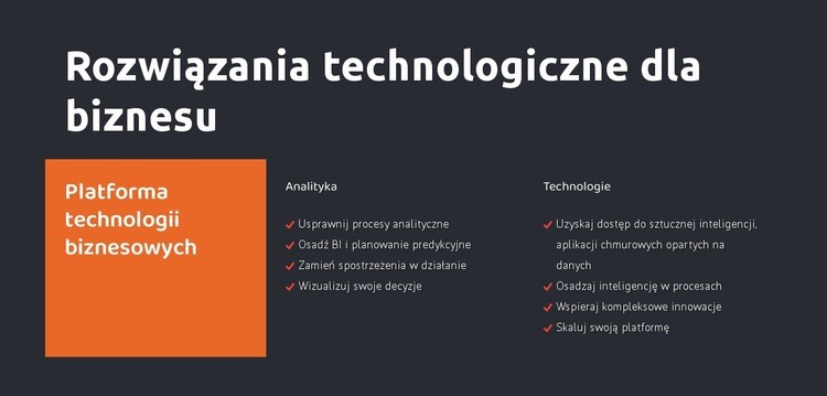 Największa firma konsultingowa Kreator witryn internetowych HTML