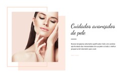 Tratamento Avançado Da Pele Modelo De Site HTML CSS