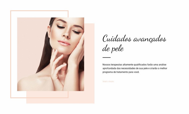 Tratamento avançado da pele Landing Page