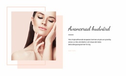 Avancerad Hudvård HTML CSS-Webbplatsmall