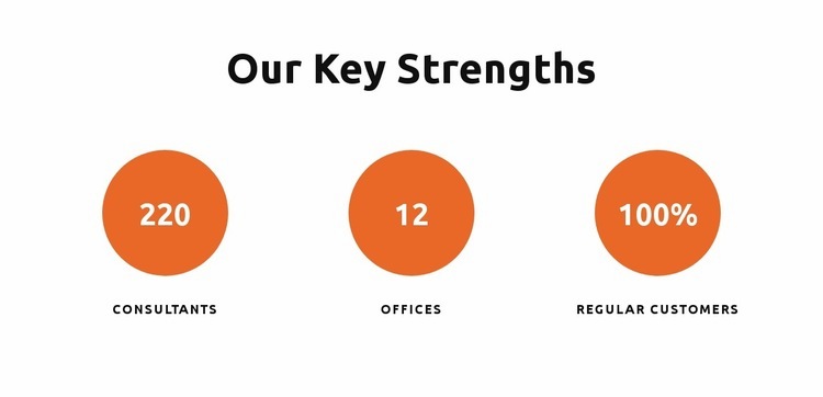 Our key strengths Webflow Template Alternative