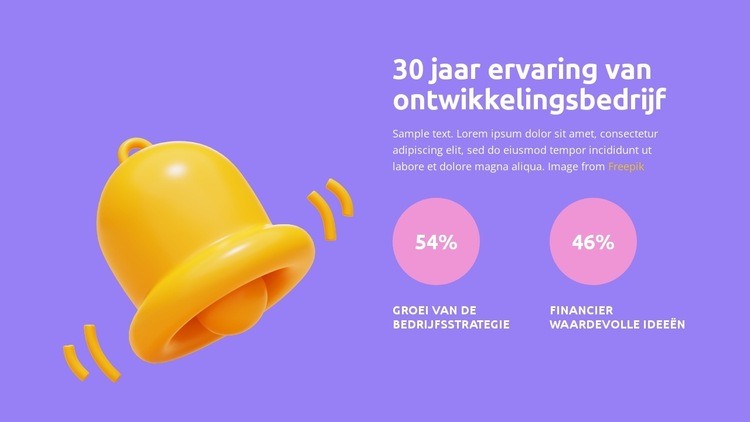 De meest geavanceerde inkomsten Website mockup