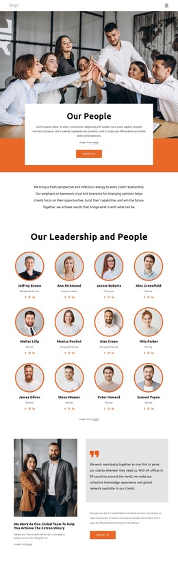 Consulting Company Team - Free HTML5 Template