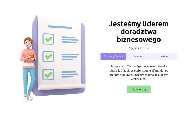 Nasze umiejętności biznesowe Motyw WordPress