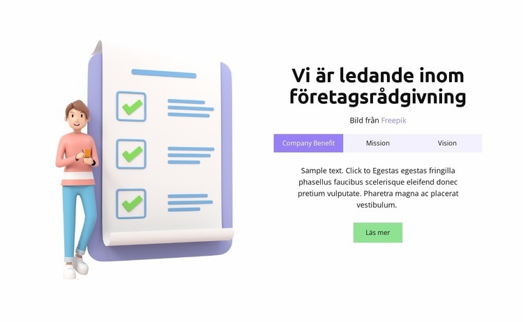 Vår affärskunskap HTML-mall