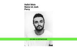 Talentierter Entwickler HTML5-Vorlage