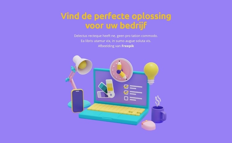 Maak kennis met adviseur Website mockup