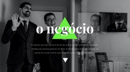 Parceiros De Negócios - Maquete De Site Incrível