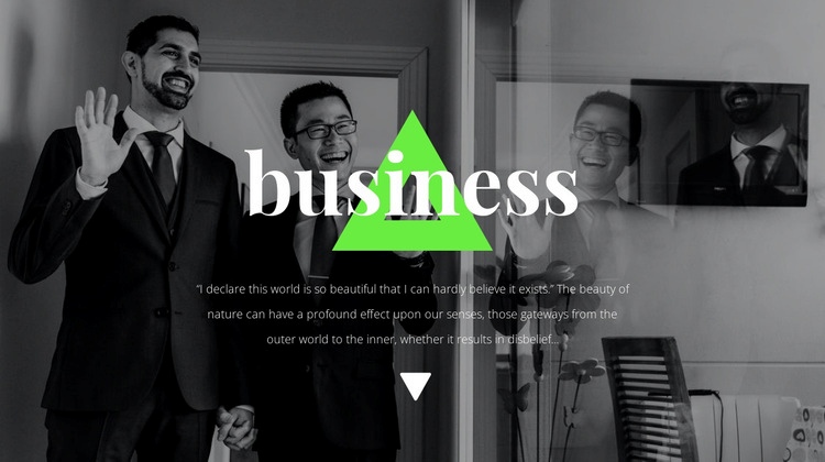 Business partners Squarespace Template Alternative