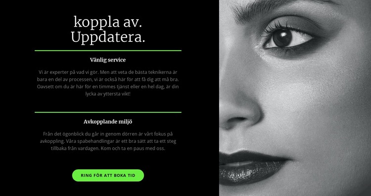 Koppla av och uppdatera HTML-mall