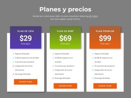 Planes De Precios Increíbles - Mejor Creador De Sitios Web