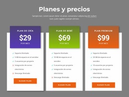 Planes De Precios Increíbles - Plantillas De Sitios Web Adaptables