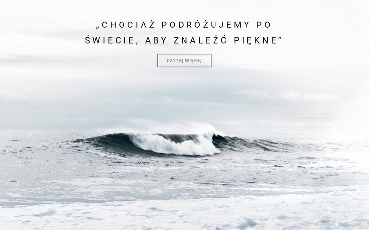 Wycieczki po źródłach oceanicznych Szablony do tworzenia witryn internetowych