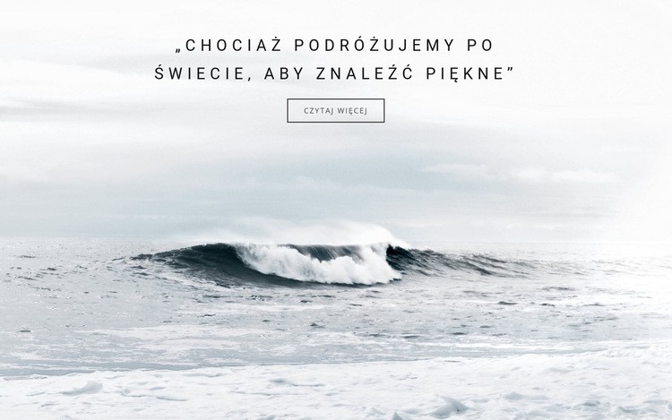 Wycieczki po źródłach oceanicznych Szablon jednej strony