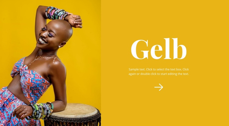Heller afrikanischer Stil Website design