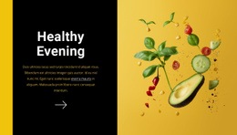 Healthy Evening Website Templates 2021