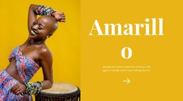 Estilo Africano Brillante - HTML Site Builder