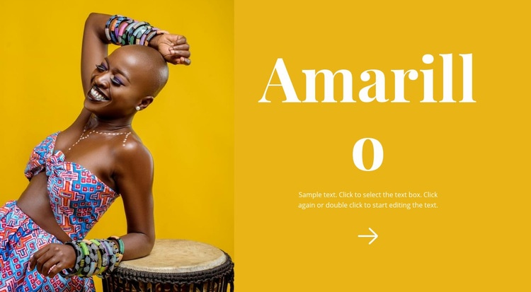 Estilo africano brillante Creador de sitios web HTML