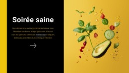 Une Conception De Site Web Exclusive Pour Soirée Saine